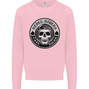 Rebel Cafe Racer Biker Motorbike Motorcycle Mens Sweatshirt Jumper Light Pink
