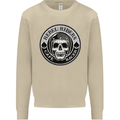 Rebel Cafe Racer Biker Motorbike Motorcycle Mens Sweatshirt Jumper Sand