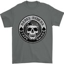Rebel Cafe Racer Biker Motorbike Motorcycle Mens T-Shirt Cotton Gildan Charcoal