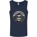 Rebel Cafe Racer Biker Motorbike Motorcycle Mens Vest Tank Top Navy Blue
