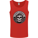 Rebel Cafe Racer Biker Motorbike Motorcycle Mens Vest Tank Top Red