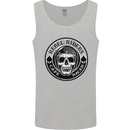 Rebel Cafe Racer Biker Motorbike Motorcycle Mens Vest Tank Top Sports Grey