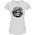 Rebel Cafe Racer Biker Motorbike Motorcycle Womens Petite Cut T-Shirt White