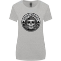 Rebel Cafe Racer Biker Motorbike Motorcycle Womens Wider Cut T-Shirt Sports Grey