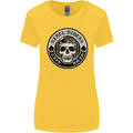 Rebel Cafe Racer Biker Motorbike Motorcycle Womens Wider Cut T-Shirt Yellow