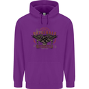 Rebel Wings Motorcycle Originals Childrens Kids Hoodie Purple