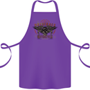 Rebel Wings Motorcycle Originals Cotton Apron 100% Organic Purple