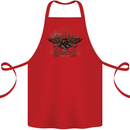 Rebel Wings Motorcycle Originals Cotton Apron 100% Organic Red