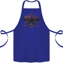 Rebel Wings Motorcycle Originals Cotton Apron 100% Organic Royal Blue
