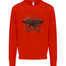 Rebel Wings Motorcycle Originals Kids Sweatshirt Jumper Bright Red