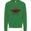 Rebel Wings Motorcycle Originals Kids Sweatshirt Jumper Irish Green