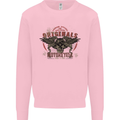 Rebel Wings Motorcycle Originals Kids Sweatshirt Jumper Light Pink