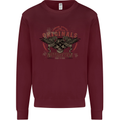Rebel Wings Motorcycle Originals Kids Sweatshirt Jumper Maroon
