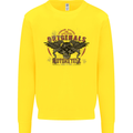 Rebel Wings Motorcycle Originals Kids Sweatshirt Jumper Yellow