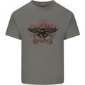 Rebel Wings Motorcycle Originals Kids T-Shirt Childrens Charcoal