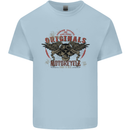 Rebel Wings Motorcycle Originals Kids T-Shirt Childrens Light Blue