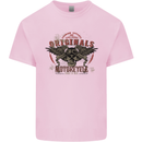 Rebel Wings Motorcycle Originals Kids T-Shirt Childrens Light Pink