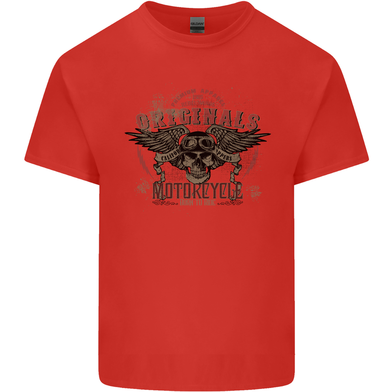 Rebel Wings Motorcycle Originals Kids T-Shirt Childrens Red