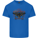 Rebel Wings Motorcycle Originals Kids T-Shirt Childrens Royal Blue