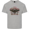 Rebel Wings Motorcycle Originals Kids T-Shirt Childrens Sports Grey