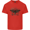 Rebel Wings Motorcycle Originals Mens Cotton T-Shirt Tee Top Red