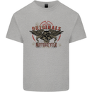 Rebel Wings Motorcycle Originals Mens Cotton T-Shirt Tee Top Sports Grey