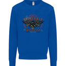 Rebel Wings Motorcycle Originals Mens Sweatshirt Jumper Royal Blue