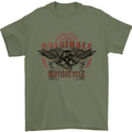 Rebel Wings Motorcycle Originals Mens T-Shirt Cotton Gildan Military Green