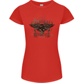Rebel Wings Motorcycle Originals Womens Petite Cut T-Shirt Red