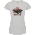 Rebel Wings Motorcycle Originals Womens Petite Cut T-Shirt Sports Grey