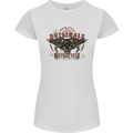 Rebel Wings Motorcycle Originals Womens Petite Cut T-Shirt White