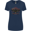 Rebel Wings Motorcycle Originals Womens Wider Cut T-Shirt Navy Blue