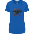 Rebel Wings Motorcycle Originals Womens Wider Cut T-Shirt Royal Blue