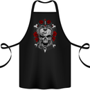 Rebelion Skull Biker Heavy Metal Rock Music Cotton Apron 100% Organic Black