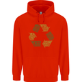 Recycle Bike Fun Cyclist Funny Childrens Kids Hoodie Bright Red
