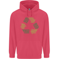 Recycle Bike Fun Cyclist Funny Childrens Kids Hoodie Heliconia