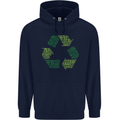Recycle Bike Fun Cyclist Funny Childrens Kids Hoodie Navy Blue