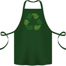 Recycle Bike Fun Cyclist Funny Cotton Apron 100% Organic Forest Green