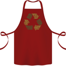 Recycle Bike Fun Cyclist Funny Cotton Apron 100% Organic Maroon