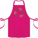 Recycle Bike Fun Cyclist Funny Cotton Apron 100% Organic Pink