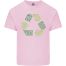 Recycle Bike Fun Cyclist Funny Kids T-Shirt Childrens Light Pink
