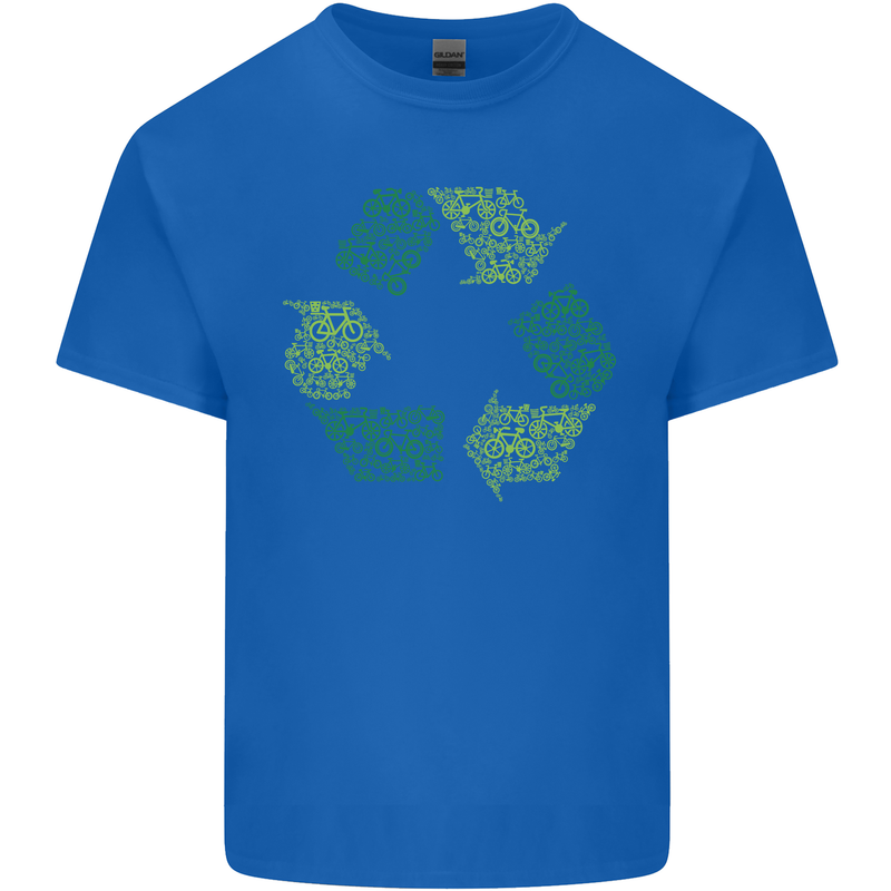 Recycle Bike Fun Cyclist Funny Kids T-Shirt Childrens Royal Blue