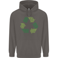 Recycle Bike Fun Cyclist Funny Mens 80% Cotton Hoodie Charcoal
