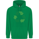 Recycle Bike Fun Cyclist Funny Mens 80% Cotton Hoodie Irish Green