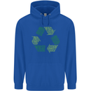 Recycle Bike Fun Cyclist Funny Mens 80% Cotton Hoodie Royal Blue