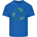 Recycle Bike Fun Cyclist Funny Mens Cotton T-Shirt Tee Top Royal Blue
