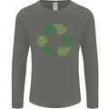 Recycle Bike Fun Cyclist Funny Mens Long Sleeve T-Shirt Charcoal