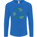 Recycle Bike Fun Cyclist Funny Mens Long Sleeve T-Shirt Royal Blue