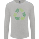 Recycle Bike Fun Cyclist Funny Mens Long Sleeve T-Shirt Sports Grey