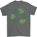 Recycle Bike Fun Cyclist Funny Mens T-Shirt Cotton Gildan Charcoal
